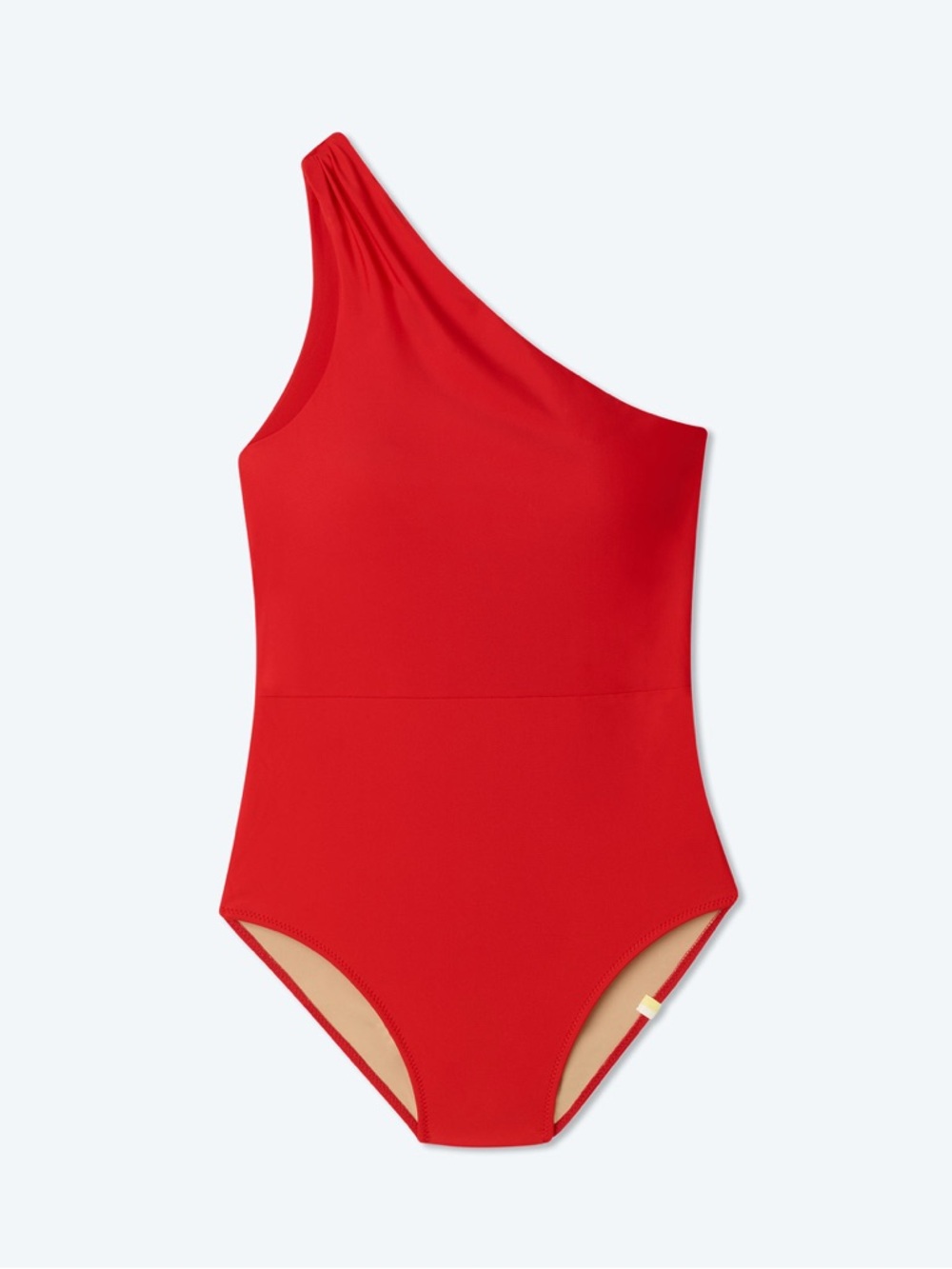 Summersalt The Ruched Sidestroke One-Shoulder Swimsuit in Lava Size 8